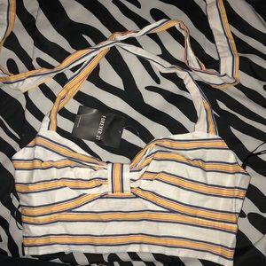 Multi color crop top. forever 21